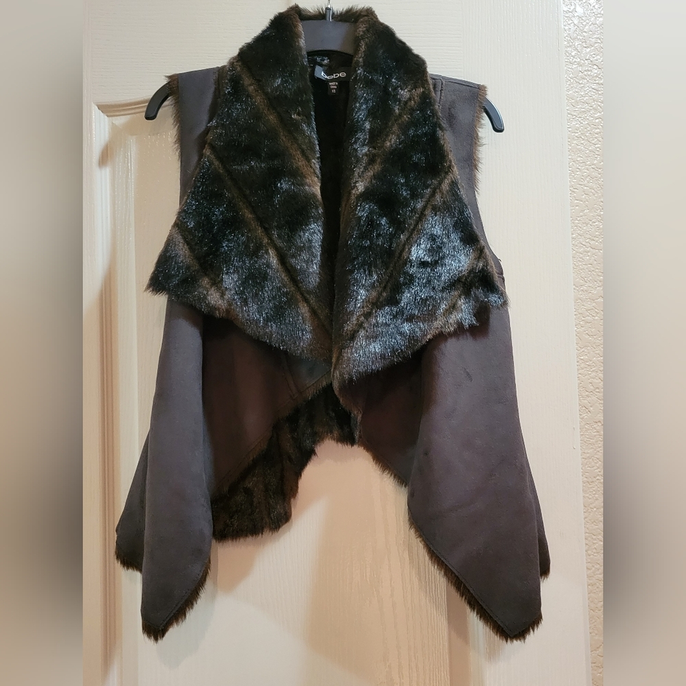 Bebe reversible fur vest